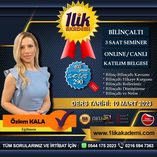 ÖZLEM KALA VE BİLİNÇALTI SEMİNERİ